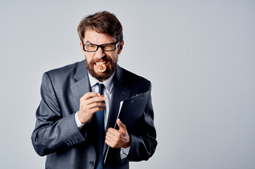 bearded man internet technology commerce bitcoin mining isolated background