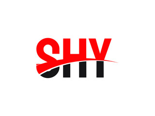 SHY Letter Initial Logo Design Vector Illustration