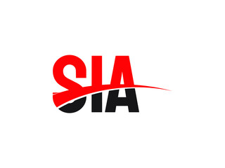 SIA Letter Initial Logo Design Vector Illustration