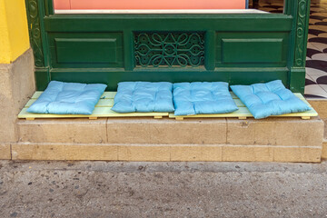 Pillows Seating Bench