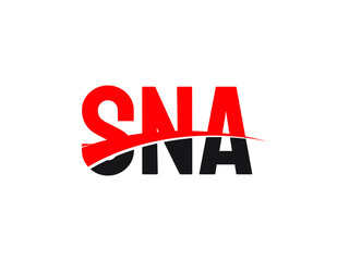 SNA Letter Initial Logo Design Vector Illustration