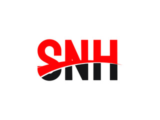 SNH Letter Initial Logo Design Vector Illustration