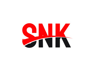 SNK Letter Initial Logo Design Vector Illustration
