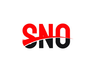 SNO Letter Initial Logo Design Vector Illustration