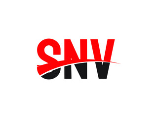 SNV Letter Initial Logo Design Vector Illustration