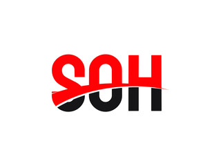 SOH Letter Initial Logo Design Vector Illustration
