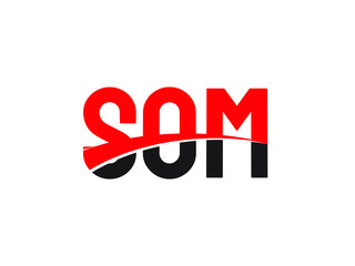 SOM Letter Initial Logo Design Vector Illustration