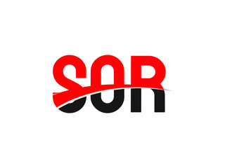 SOR Letter Initial Logo Design Vector Illustration