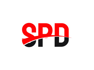 SPD Letter Initial Logo Design Vector Illustration