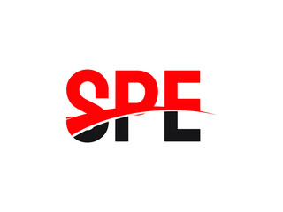 SPE Letter Initial Logo Design Vector Illustration