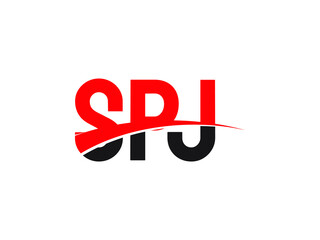 SPJ Letter Initial Logo Design Vector Illustration
