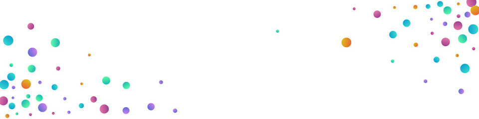 Multicolored Splash Transparent Vector Panoramic