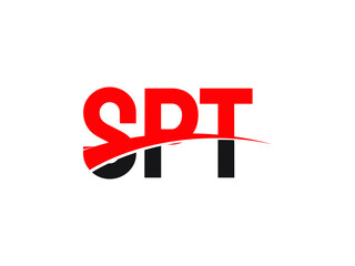 SPT Letter Initial Logo Design Vector Illustration