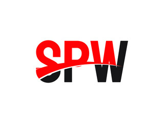 SPW Letter Initial Logo Design Vector Illustration