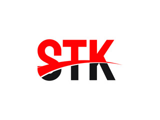 STK Letter Initial Logo Design Vector Illustration