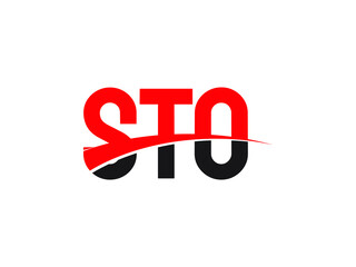 STO Letter Initial Logo Design Vector Illustration