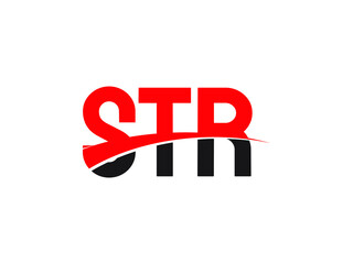 STR Letter Initial Logo Design Vector Illustration