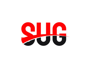 SUG Letter Initial Logo Design Vector Illustration