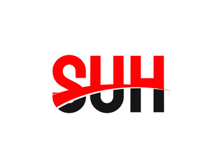 SUH Letter Initial Logo Design Vector Illustration