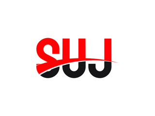 SUJ Letter Initial Logo Design Vector Illustration