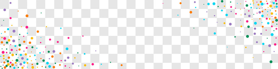 Color Dust Celebration Vector Panoramic