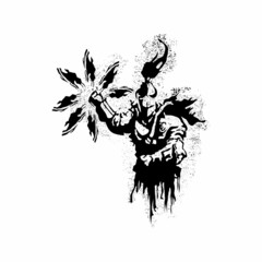 A Knight T shirt Design Illustration