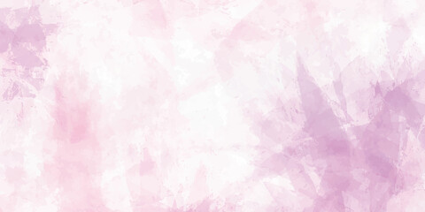 Purple abstract watercolor painting textured on white paper background