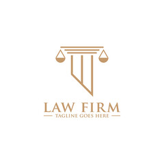 Law Office Logo Templates Vector Icons.