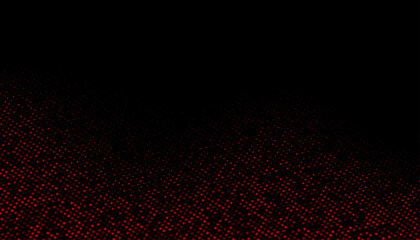 Abstract red halftone dotted background.