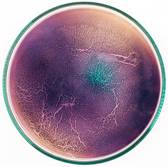 The surface of biological tissue infected with pathogenic microorganisms