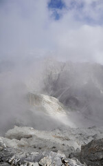 Wanderung Birkenkofel (Croda dei Baranci): Nebel am Gipfel