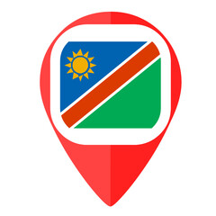 Namibia flag pin map marker country