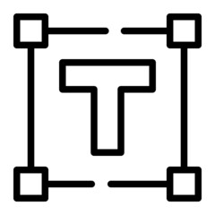 Text Field icon with solid style