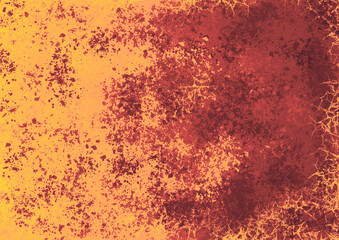 Abstract digital painted grunge background texture with cracks and  paint splashes, gradient color