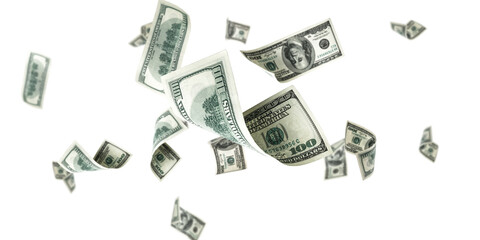 Money falling. American money. Washington American cash, usd background.