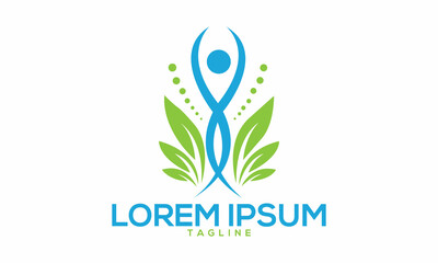 Unique yoga exercise logo Modern and minimalist vector and abstract logo