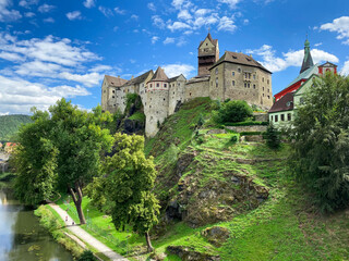 Fototapeta na wymiar Old fortified castle in central Europe