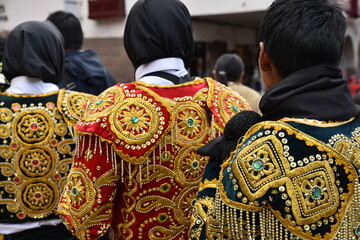 Fête costumée à Cusco, Pérou