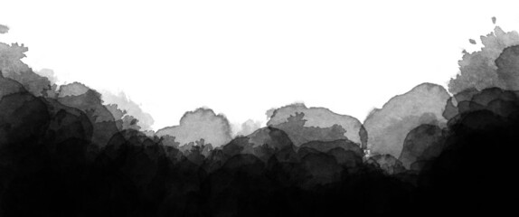 black and white background frame with watercolor texture © Charles Ellinwood