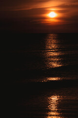 sunset in the sea