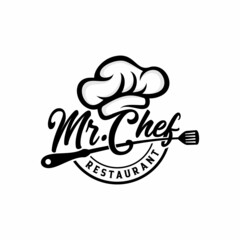 Kitchen Chef Design Logo template