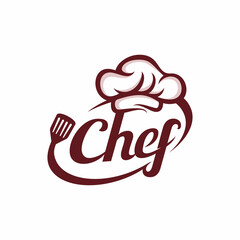 Kitchen Chef Design Logo template