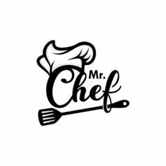 Kitchen Chef Design Logo template