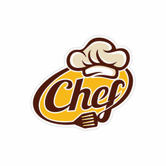Kitchen Chef Design Logo template