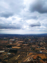 Obraz premium Arid landscape flight spain