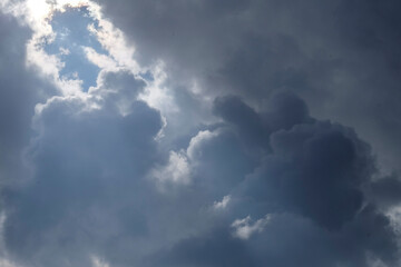 balck color of clouds. rain strom cloudy.