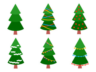 Christmas Tree Art Decoration. Christmas clip art collection