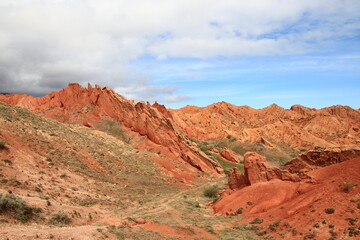 Scazca valley in Kyrgyzstav