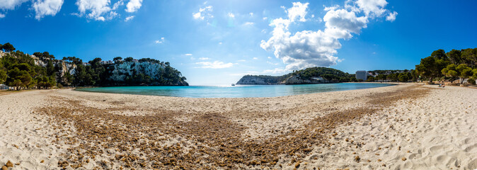 Panoramica de Cala Galdana en Menorca