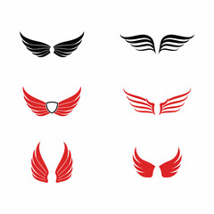 Wing Logo Template vector icon design